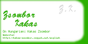 zsombor kakas business card